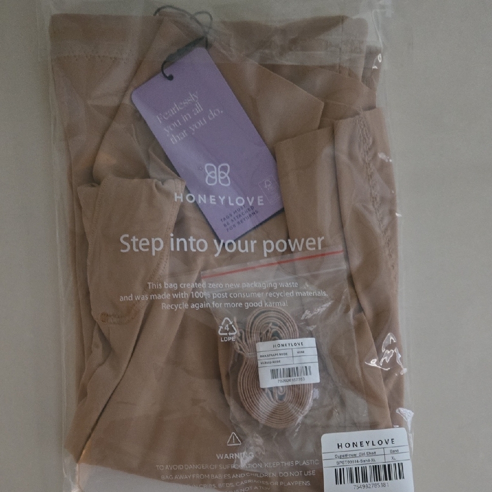 Honeylove SuperPower Girl-Short Shapewear sand XL